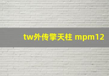 tw外传擎天柱 mpm12